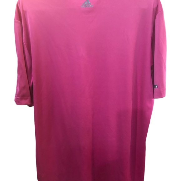 Mens Adidas Puremotion Cool Max SS Golf Shirt, Pink, Size Medium - Picture 10 of 10